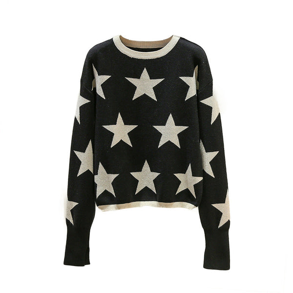 Star Knitted Sweater