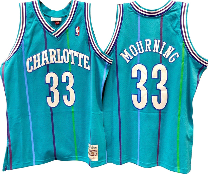 Alonzo Mourning Charlotte Hornets Hardwood Classics Throwback Swingman Jersey