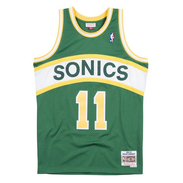 Detlef Schrempf Seattle Supersonics Hardwood Classics Throwback Swingman Jersey