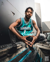 Muggsy Bogues Charlotte Hornets Hardwood Classics Throwback Swingman Jersey