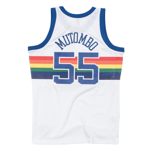 Dikembe Mutombo Denver Nuggets Hardwood Classics Throwback Swingman Jersey