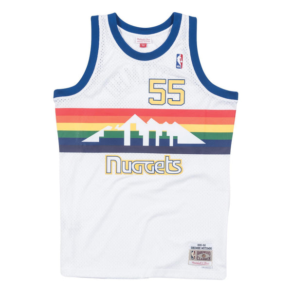 Dikembe Mutombo Denver Nuggets Hardwood Classics Throwback Swingman Jersey