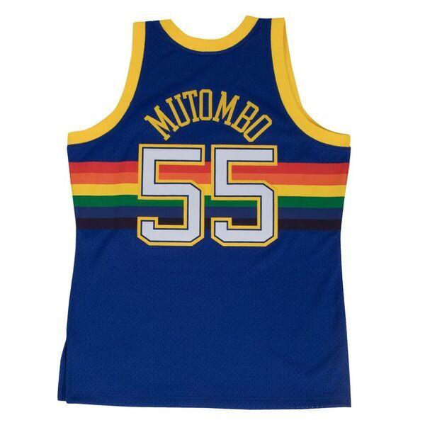Dikembe Mutombo Denver Nuggets Hardwood Classics Throwback Swingman Jersey