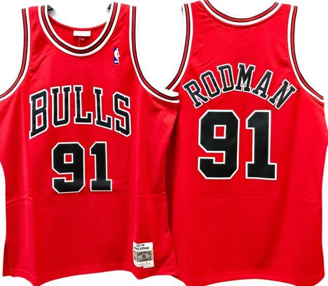 Dennis Rodman Chicago Bulls Hardwood Classics Throwback Swingman Jersey