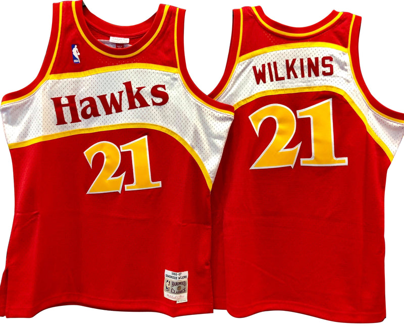 Dominique Wilkins Atlanta Hawks Hardwood Classics Throwback Swingman Jersey