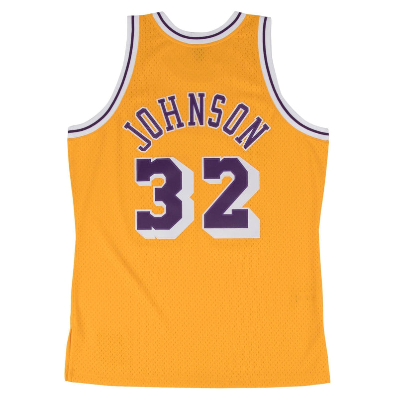Magic Johnson Los Angeles Lakers Hardwood Classics Throwback Swingman Jersey