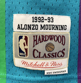 Alonzo Mourning Charlotte Hornets Hardwood Classics Throwback Swingman Jersey