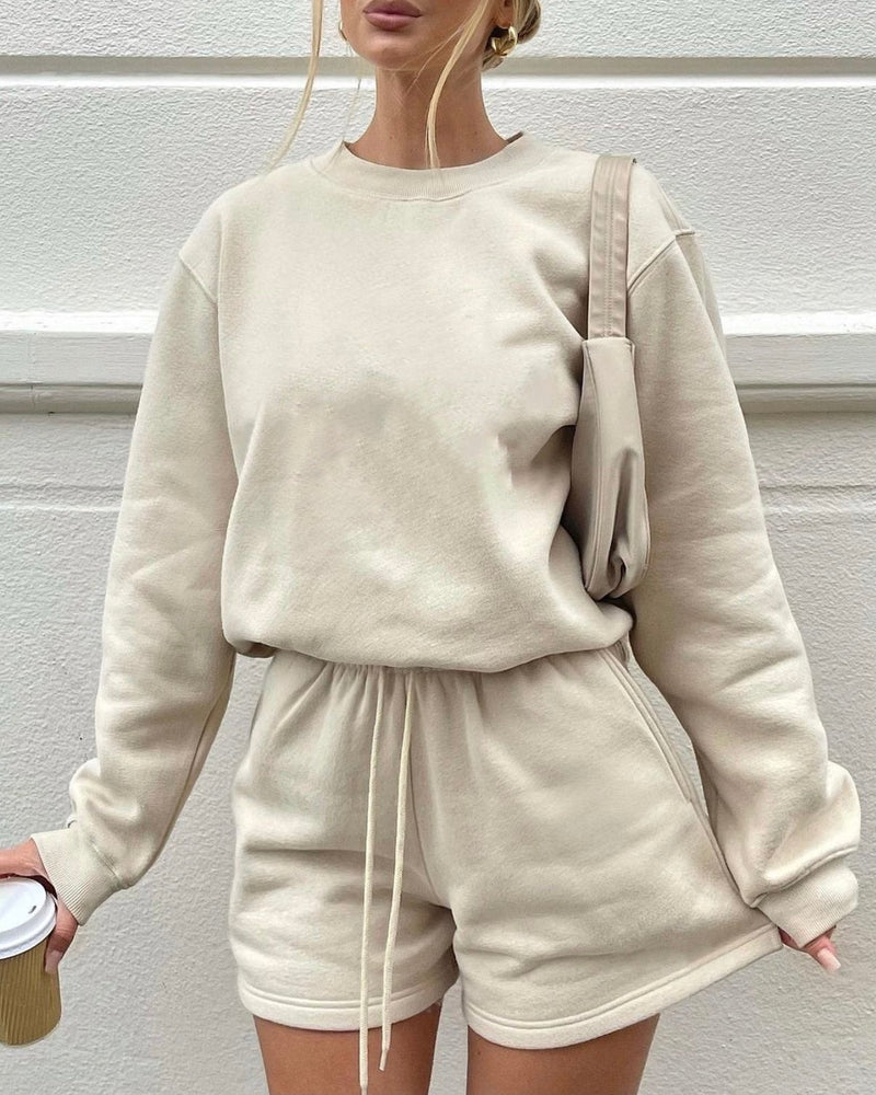 ENSEMBLE SERENA SWEAT SET SHORT