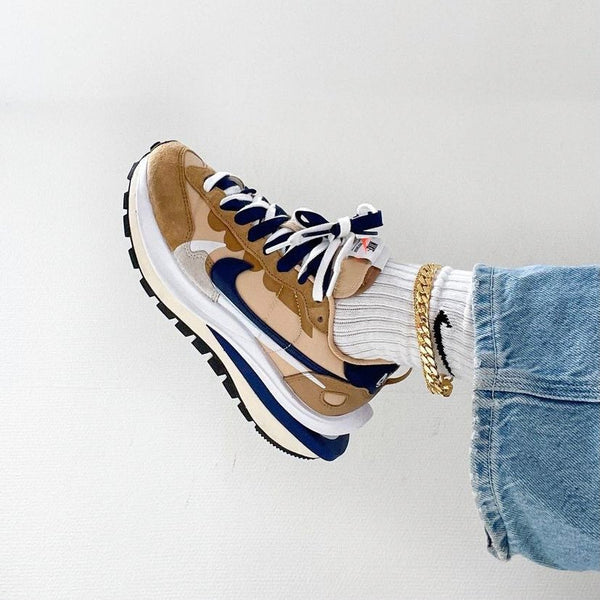 Vaporwaffle Sacai Tan Navy