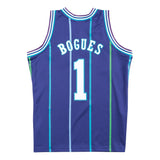 Muggsy Bogues Charlotte Hornets Hardwood Classics Throwback Swingman Jersey