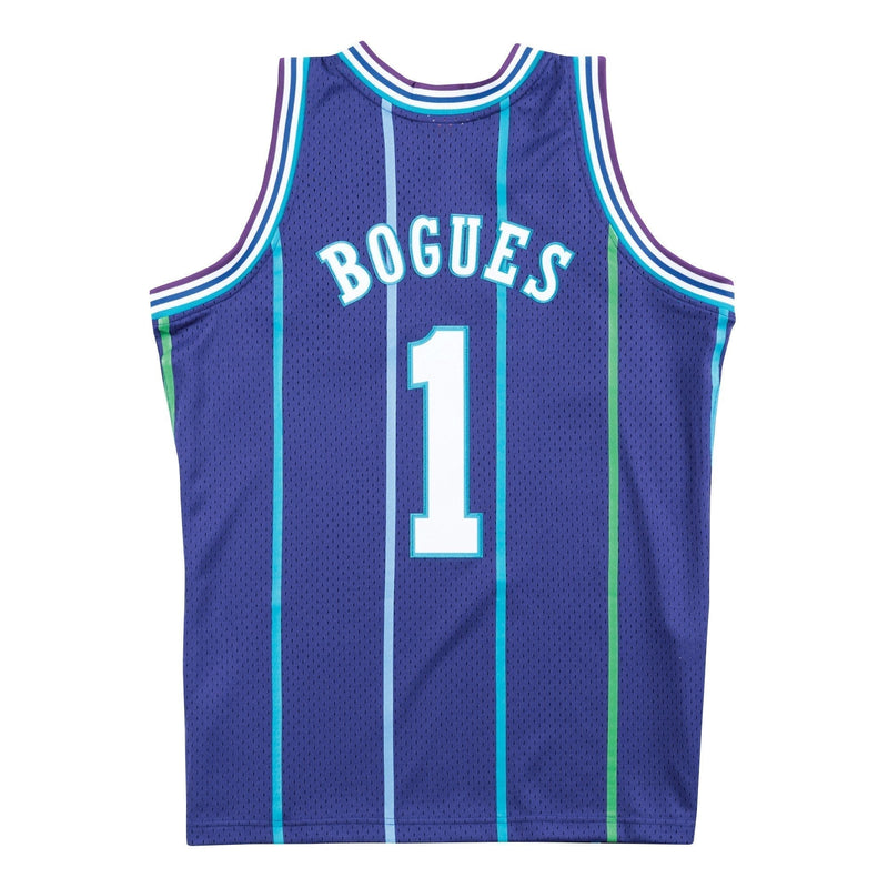 Muggsy Bogues Charlotte Hornets Hardwood Classics Throwback Swingman Jersey