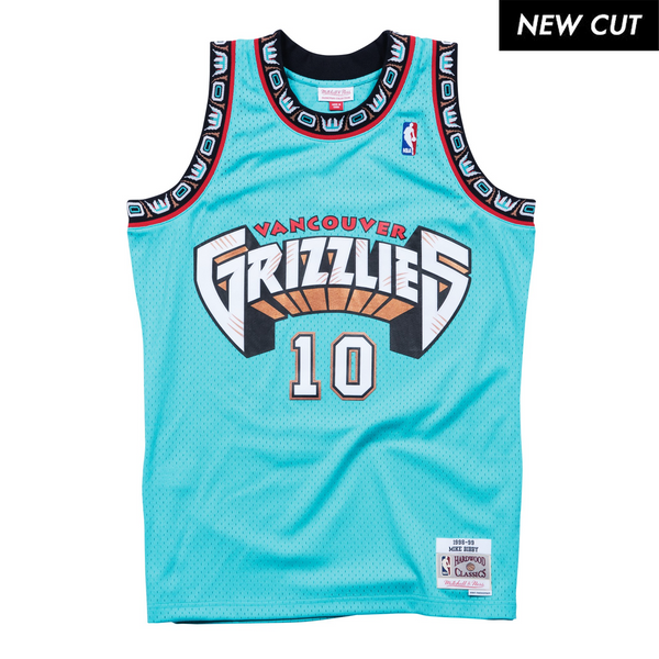 Mike Bibby Vancouver Grizzlies Hardwood Classics Throwback Swingman Jersey