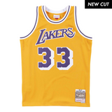Kareem Abdul-Jabbar Los Angeles Lakers Hardwood Classics Throwback Swingman Jersey
