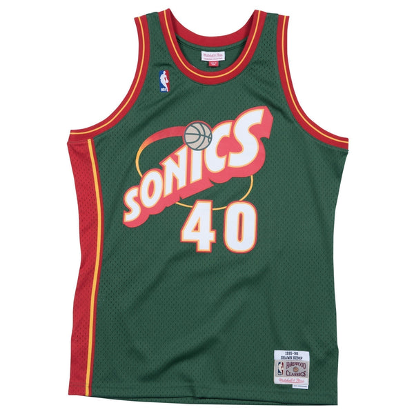 Shawn Kemp Seattle Supersonics Hardwood Classics Throwback Swingman Jersey