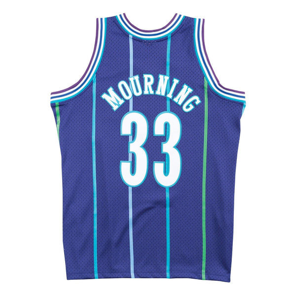 Alonzo Mourning Charlotte Hornets Hardwood Classics Throwback Swingman Jersey