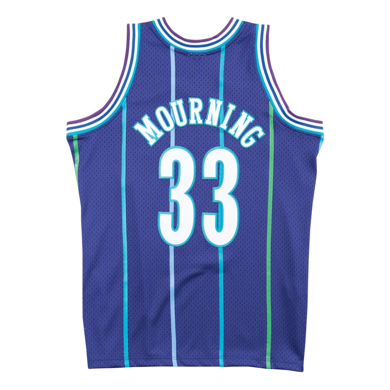 Alonzo Mourning Charlotte Hornets Hardwood Classics Throwback Swingman Jersey