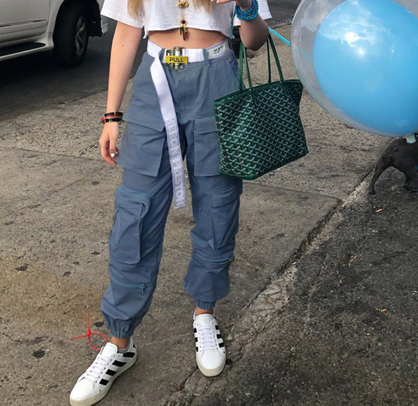 Multi-Pocket Basic Loose And Versatile Street Trousers