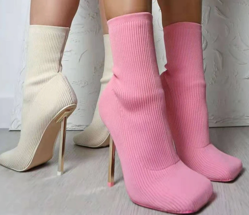 Mid-tube High Heels Boots