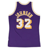 Magic Johnson Los Angeles Lakers Hardwood Classics Throwback Swingman Jersey