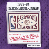 Kareem Abdul-Jabbar Los Angeles Lakers Hardwood Classics Throwback Swingman Jersey