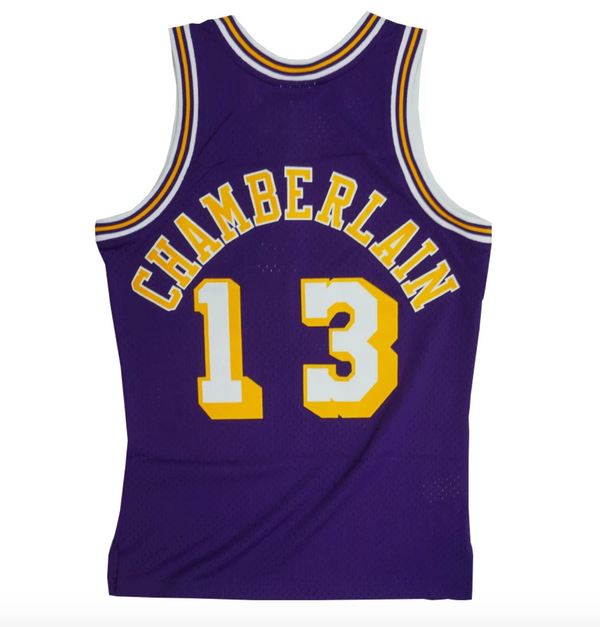 Wilt Chamberlain Los Angeles Lakers Hardwood Classics Throwback Swingman Jersey