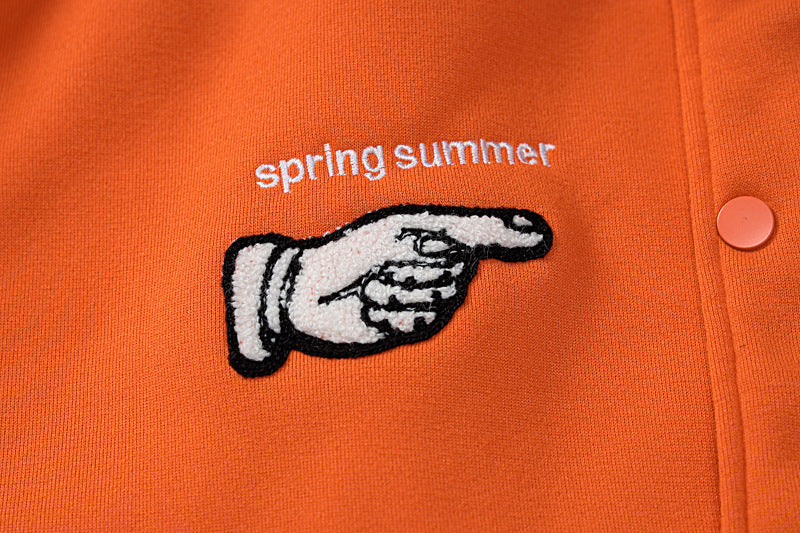 Orange Baseball Jacket