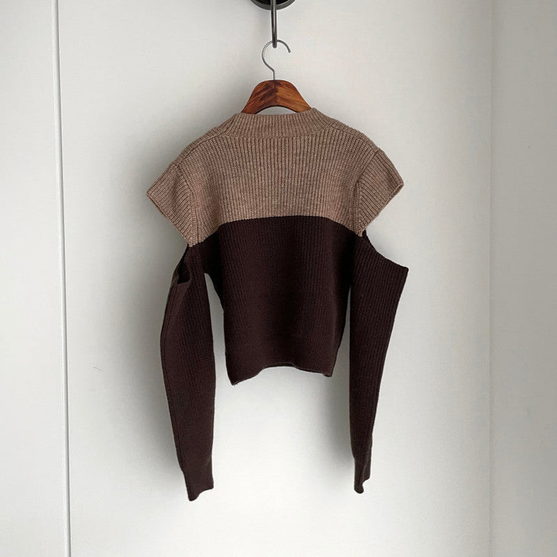 Autumn Temperament Round Neck Sweater