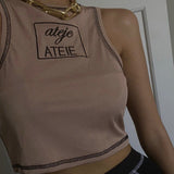 Summer V-Neck Print Slim Top