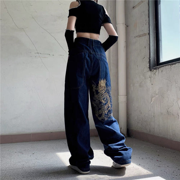 Wide Leg Mopping Trousers