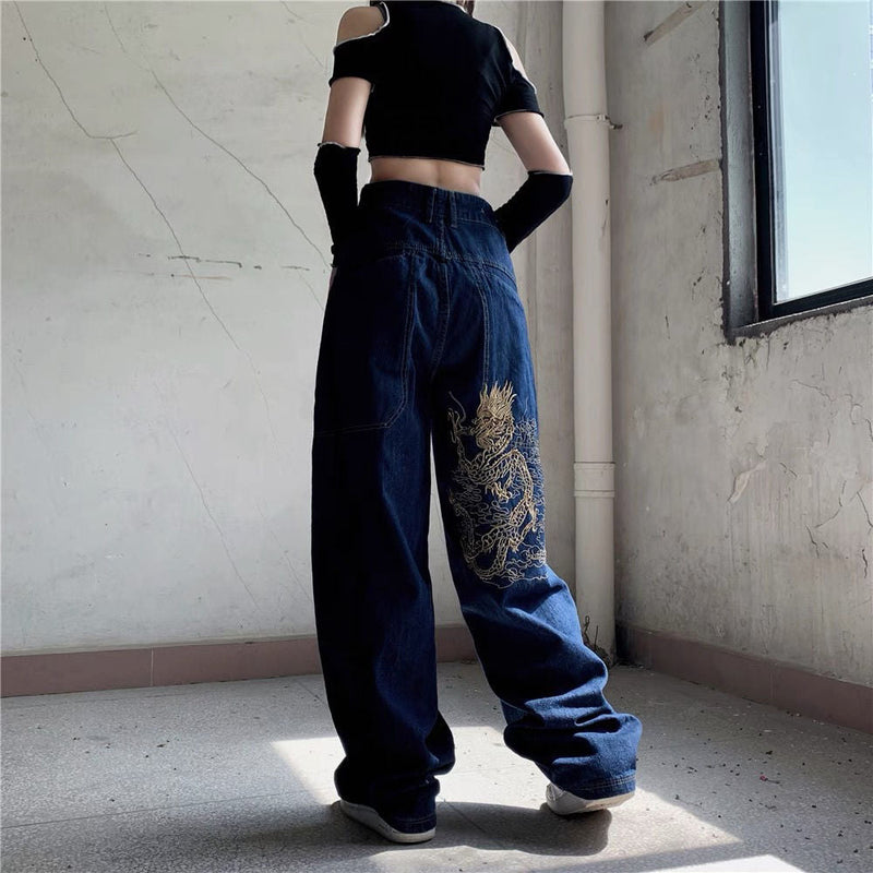 Wide Leg Mopping Trousers