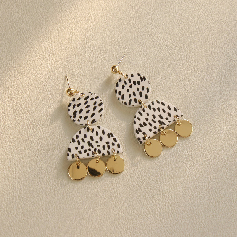 Body Clay Texture Lacquered Acrylic Earrings
