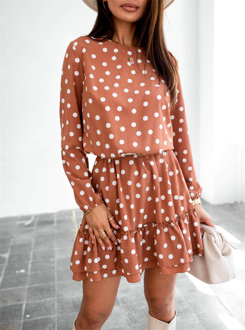 Long Sleeve Round Neck Dress