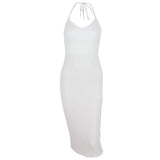 Mid Length Slit Dress