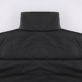 Black Short Loose Warm Padded Jacket