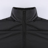 Black Short Loose Warm Padded Jacket