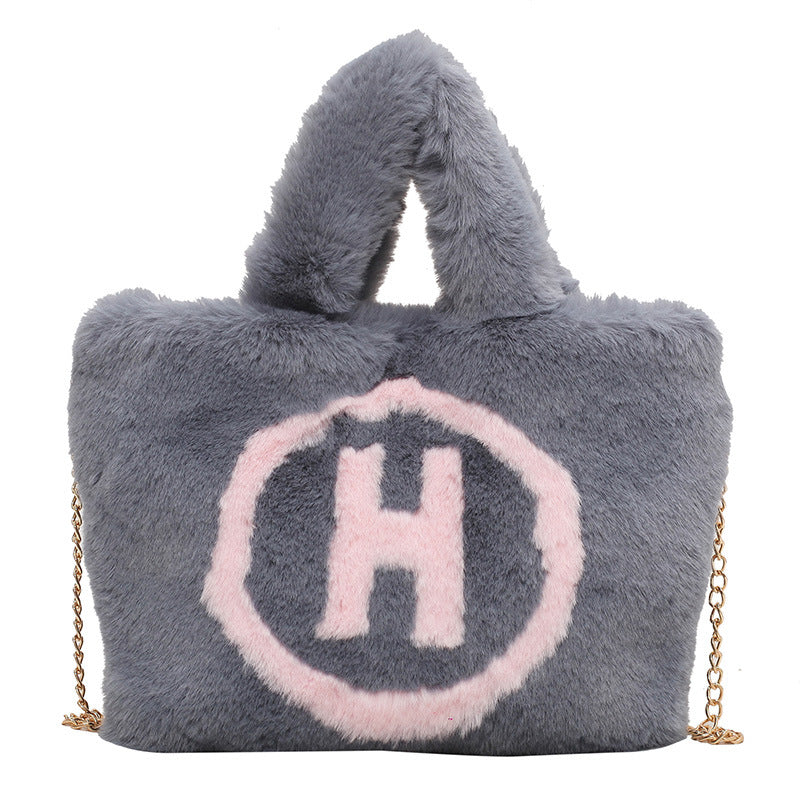 Plush Color Crossbody Bag