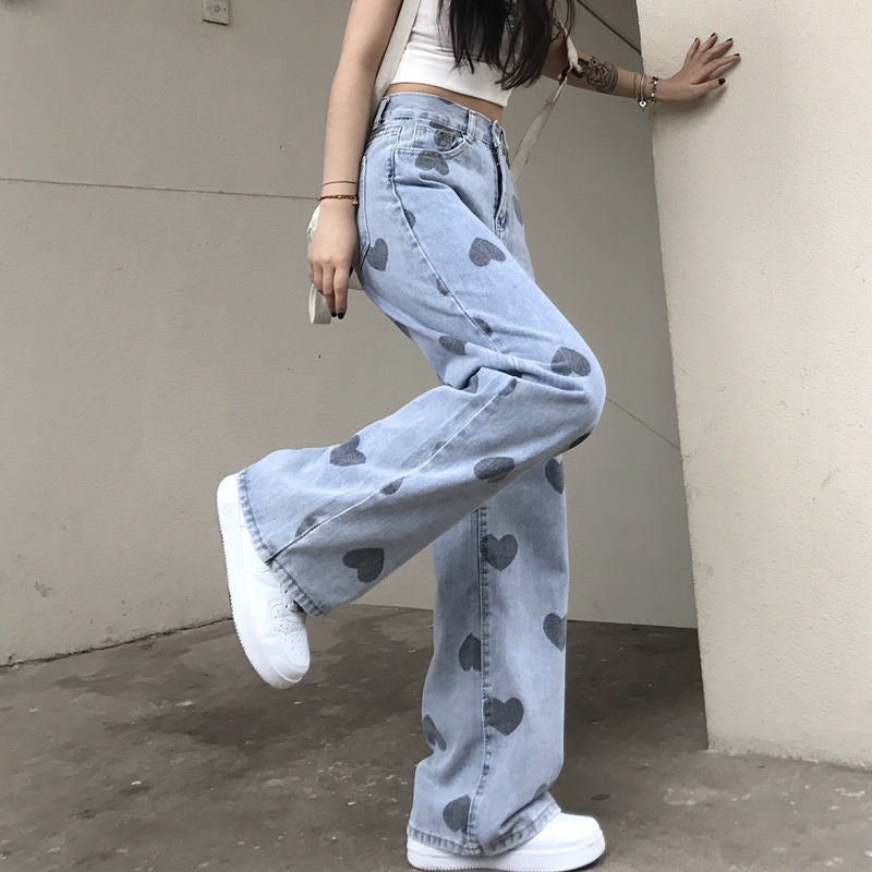 Love Printed Wide Leg Pants