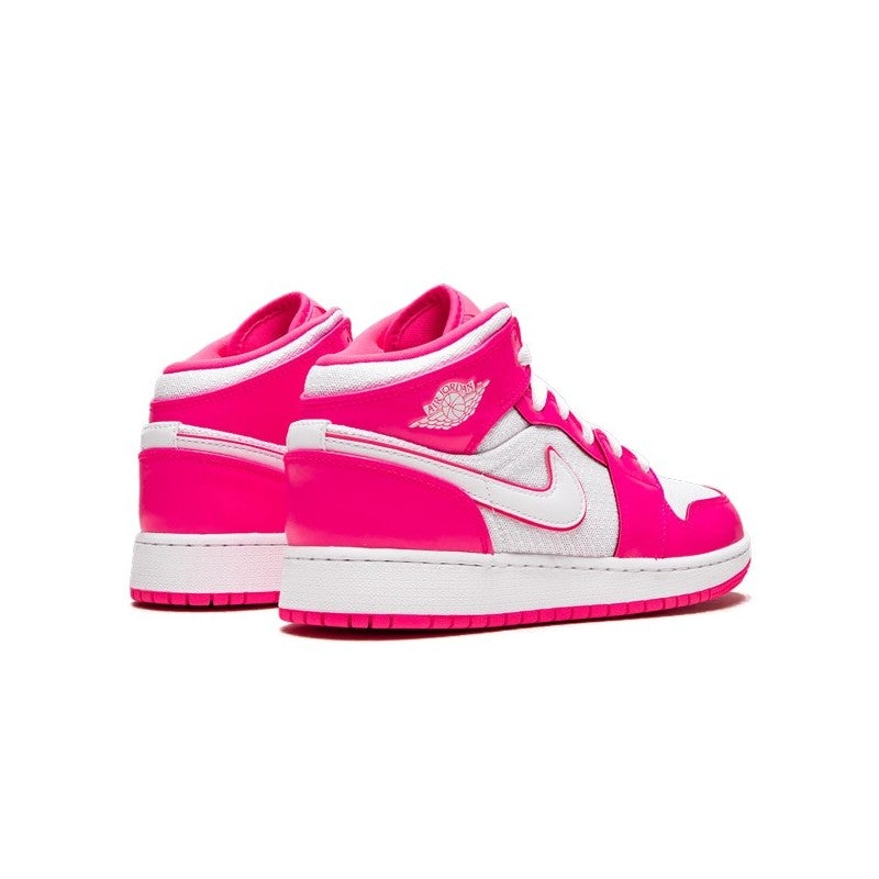 Air Jordan 1 Mid Hyper Pink White
