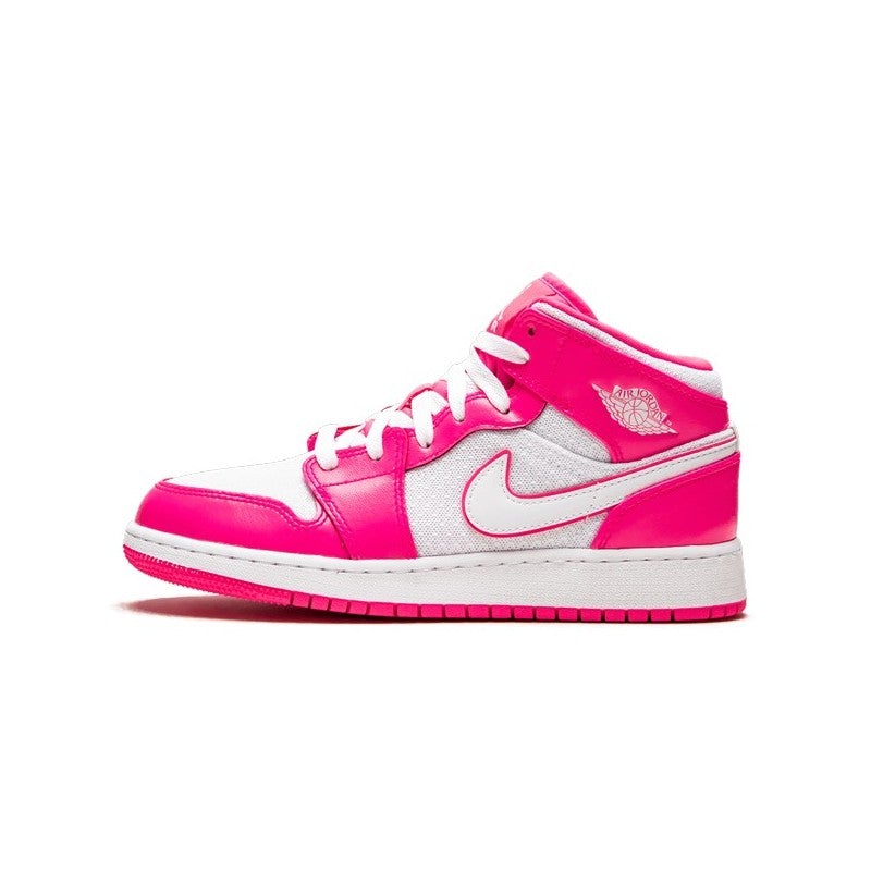 Air Jordan 1 Mid Hyper Pink White