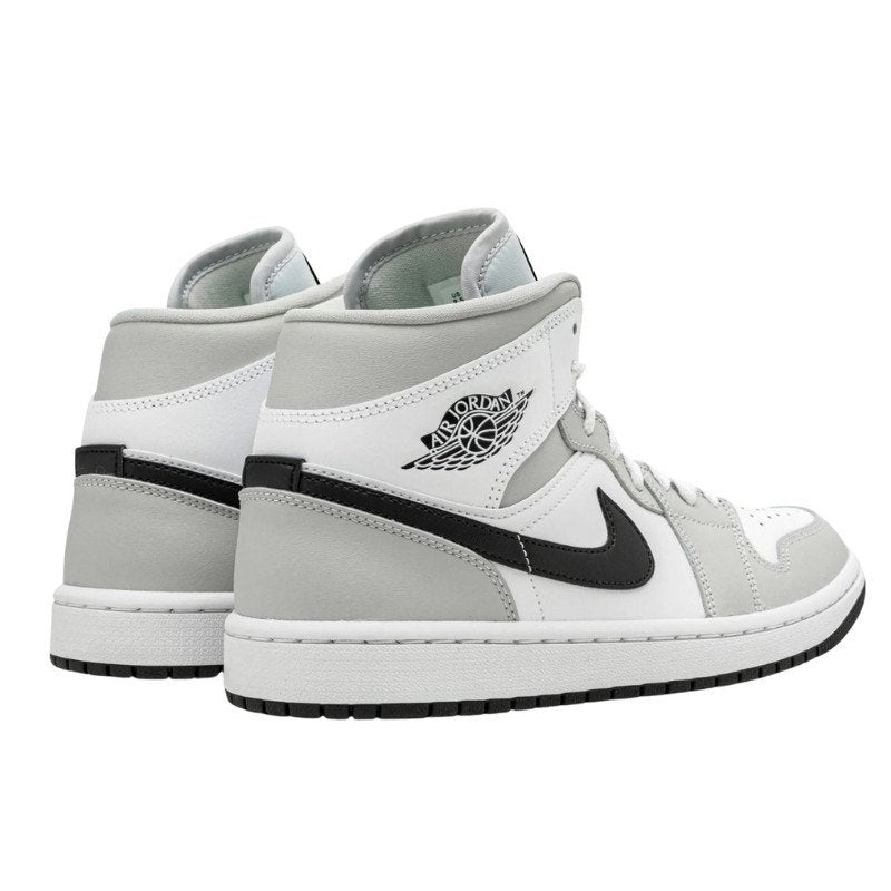 Air Jordan 1 Mid White Light Smoke Grey