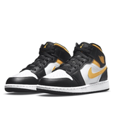 Air Jordan 1 Mid White Pollen Black