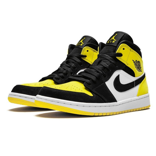Air Jordan 1 Mid Yellow Toe Black