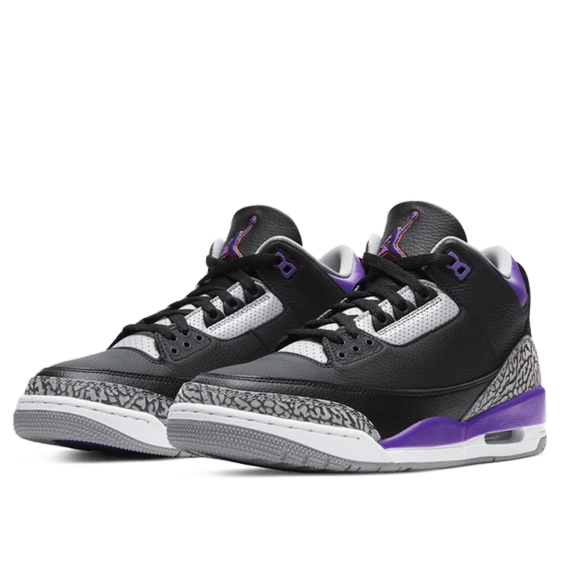 Air Jordan 3 Retro Black Court Purple