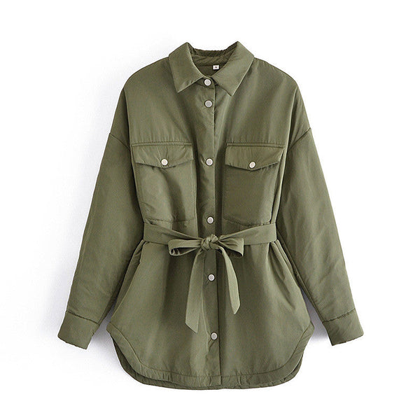 Belted Shirt Jacket