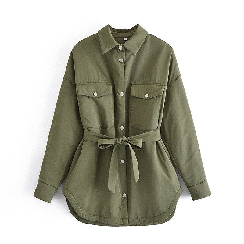 Belted Shirt Jacket