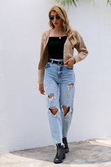 V-neck Short Full Body Sweater