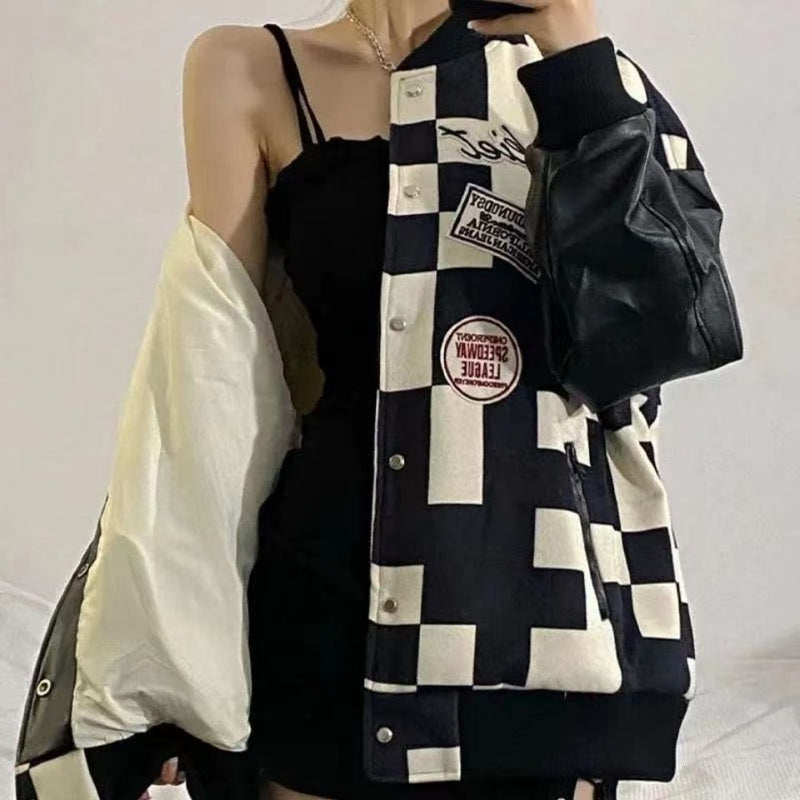 Hip-hop Long-sleeved Baseball Uniform Jacket