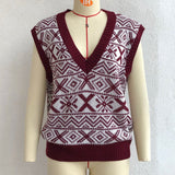 Knitted Vest Acrylic Sweater