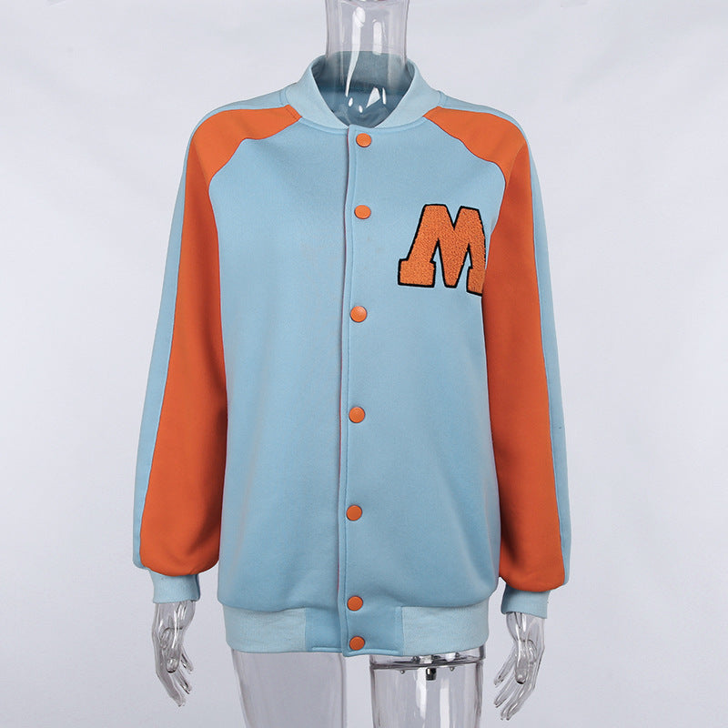 Fashionable Loose Stitching Jacket