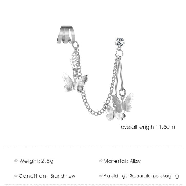 Butterfly Cold Wind All-In-One Earrings